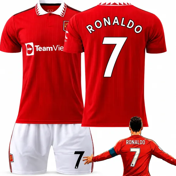 KOMPLET PIŁKARSKI KOSZULKA CRISTIANO RONALDO MANCHESTER UNITED ROZMIARY
