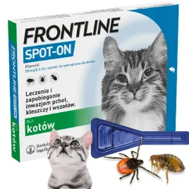 frontline-spot-on-dla-kota-krople-na-pchly-i-kleszcze-dawka-30-dni-1-pipeta