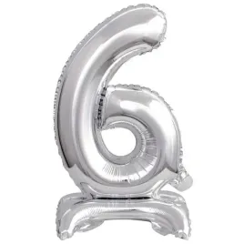 balon-foliowy-mini-cyfra-6-na-stojaku-srebrna