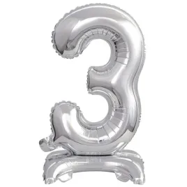 balon-foliowy-mini-cyfra-3-na-stojaku-srebrna