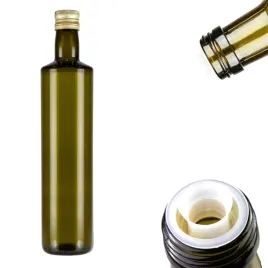 butelka-dorica-750ml-oliwkowa-z-dozownikiem-na-oliwe-olej-ciemne-szklo-07l