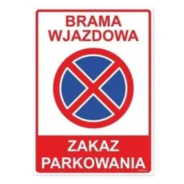korfed-tablica-brama-wjazdowa-zakaz-parkowania-25x35cm-x1szt
