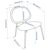 ikea-gavle-fotel-diserod-czerwony-stan-nowy