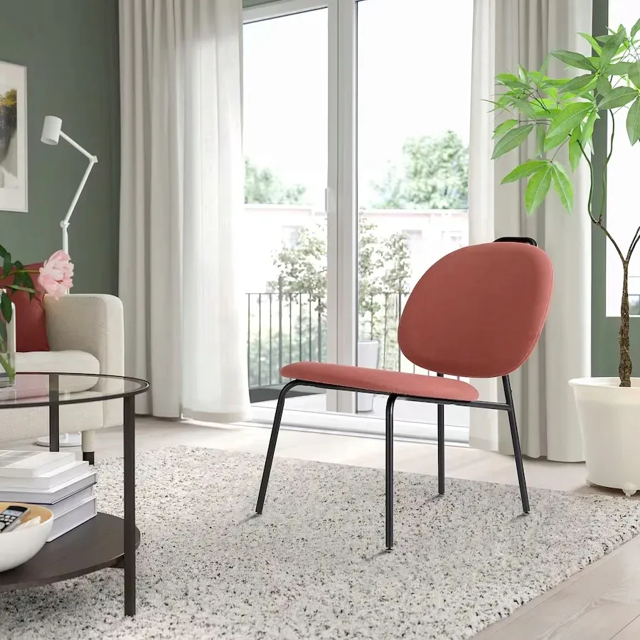 ikea-gavle-fotel-diserod-czerwony