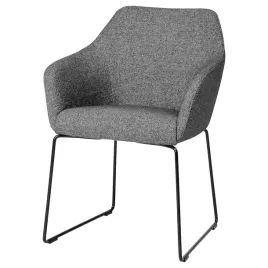 ikea-tossberg-krzeslo-metal-czarny-gunnared-ciemnoszary
