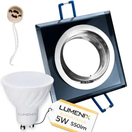 zestaw-oprawa-ruchoma-kwadrat-szklana-czarna-zarowka-gu10-led-5w-ciepla