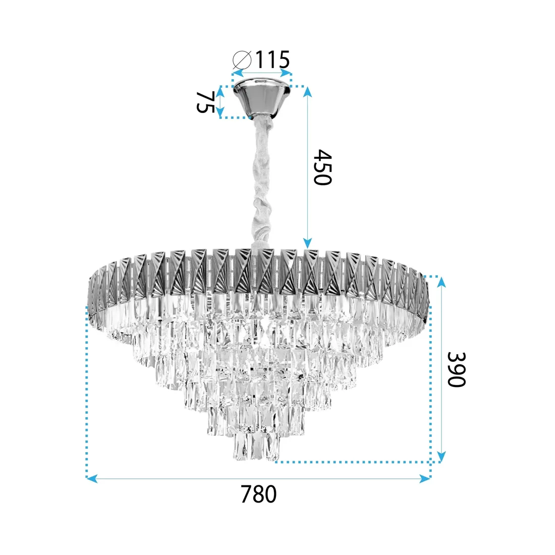 toolight-lampa-g061-cp-80cm-stan-nowy
