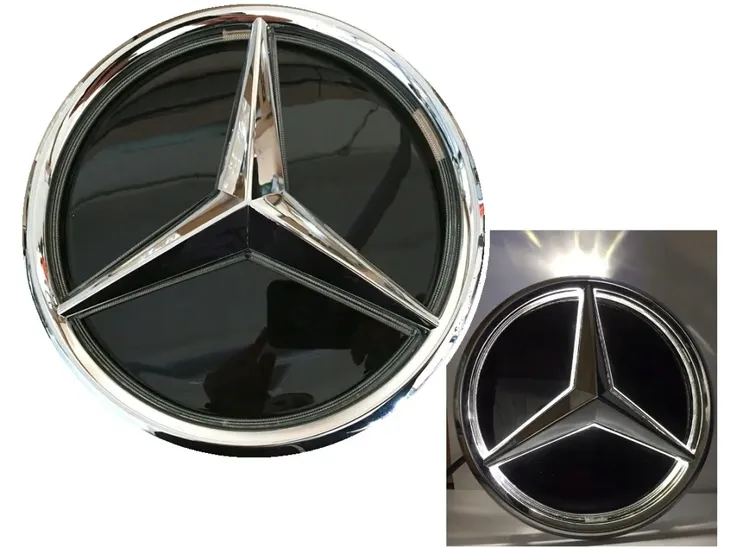Emblemat Gwiazda LED Znaczek Znak Zderzaka GRILL Do Mercedes E W213 16-19