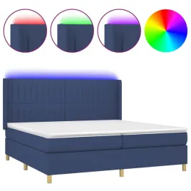lozko-kontynentalne-z-materacem-i-diodami-led-203x203x118-128cm-niebie