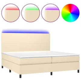 lozko-kontynentalne-z-materacem-i-led-kremowe-203x200x128cm-materac-b