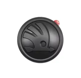 emblemat-logo-skoda-przod-tyl-superb-octavia-fabia-czarny-matowy-90-mm