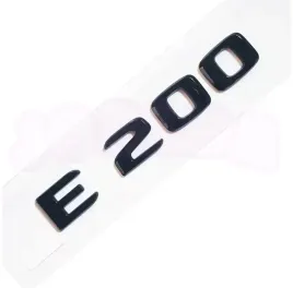 emblemat-e200-tyl-znaczek-mercedes-naklejka-premium-czarny