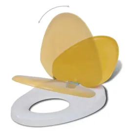 deski-sedesowe-wolnoopadajace-2-szt-plastikowe-bialo-zolte