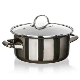 garnek-emaliowany-18cm-13l-z-pokrywa-banquet-metallic-black