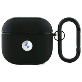 etui-airpods-4-bmw-skorzane-czarne-srebrne-logo