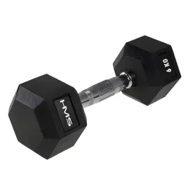 ciezarek-hantla-hexagonalna-gumowana-do-treningu-silowego-cwiczen-hms-6-kg