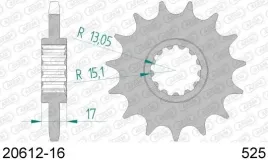 zebatka-napedzana-tyl-moto-stalowa-czarna-afa-10617-41