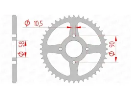 zebatka-napedzana-tyl-moto-stalowa-ocynkowana-srebrna-afa-10221-45