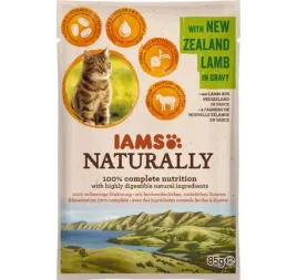 iams-naturally-adult-cat-with-new-zealand-lamb-in-gravy-85g