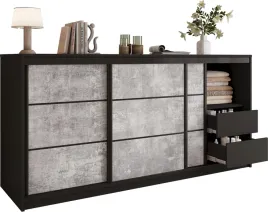 komoda-przesuwna-z-szufladami-200-cm-loft-z-drazkiem-na-wieszaki