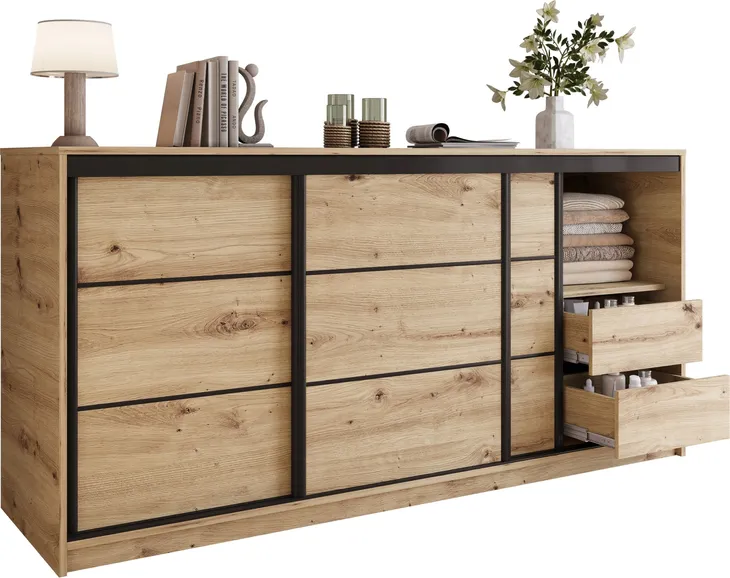 Komoda mini Szafa przesuwna LOFT 200 cm