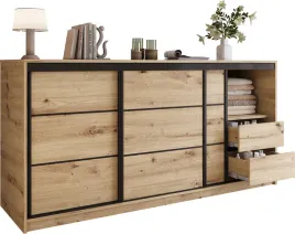 komoda-mini-szafa-przesuwna-loft-200-cm