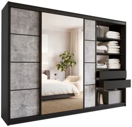 szafa-przesuwna-z-lustrem-280-cm-loft-beton-polki