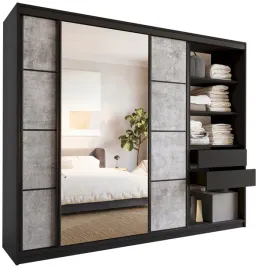 szafa-przesuwna-z-lustrem-250-cm-loft-beton-matowa
