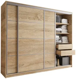 szafa-przesuwna-top-250-cm-z-polkami-szuflady-drazki-dab-sonoma