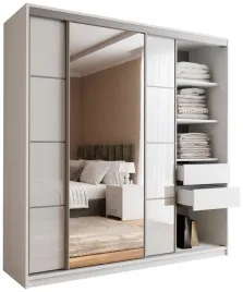 szafa-przesuwna-z-lustrem-200-cm-top-szuflady-polki-drazki-biala-polysk