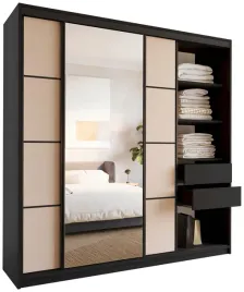 szafa-przesuwna-z-lustrem-do-sypialni-200-cm-loft-czarny-bez-piaskowy
