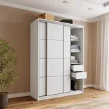 biala-szafa-przesuwna-150-cm-top-z-szufladami-drazki-polki-kolor-mebla-bialy