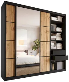 szafa-przesuwna-z-lustrem-250-cm-loft-max-z-polkami-szuflady-drazki