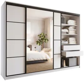 szafa-przesuwna-lustro-szuflady-280-cm-biala-loft
