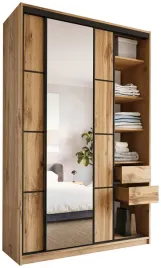 szafa-przesuwna-z-lustrem-150-cm-loft-max-szuflady-drazki-polki