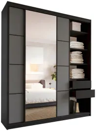 szafa-przesuwna-z-lustrem-200-cm-loft-max-z-polkami-szuflady-drazki