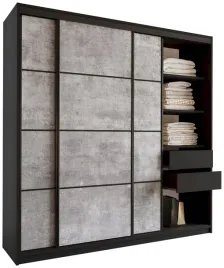 szafa-przesuwna-200-cm-loft-beton-mat-czarny
