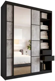szafa-przesuwna-z-lustrem-180-cm-loft-max-z-polkami-szuflady-drazki-beton