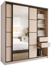 szafa-przesuwna-z-lustrem-do-przedpokoju-180-cm-loft-bez-piaskowy-szuflady