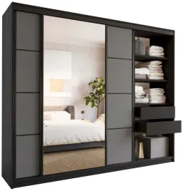 szafa-przesuwna-z-lustrem-250-cm-loft-z-polkami-szuflady-drazki