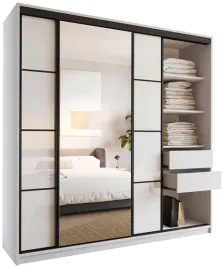 szafa-przesuwna-lustro-200-cm-biala-polysk-loft