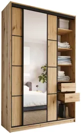 szafa-przesuwna-z-lustrem-150-cm-loft-max-szuflady-drazki-polki