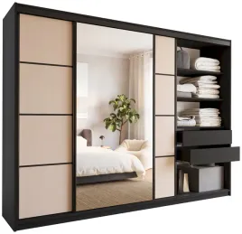 szafa-przesuwna-z-lustrem-do-sypialni-280-cm-loft-czarny-bez-piaskowy