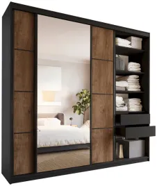 szafa-przesuwna-z-lustrem-250-cm-loft-max-z-polkami-szuflady-drazki