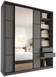 szafa-przesuwna-z-lustrem-200-cm-loft-max-grafit-z-polkami-szuflady-drazki