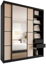 szafa-przesuwna-z-lustrem-200-cm-loft-max-z-polkami-szuflady-drazki-bez