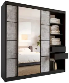szafa-przesuwna-z-lustrem-200-cm-loft-beton-polki