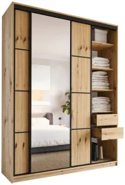 szafa-przesuwna-z-lustrem-180-cm-loft-max-drazki-szuflady-polki