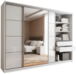 szafa-przesuwna-z-lustrem-280-cm-top-bialy-polysk-polki-drazki-szuflady