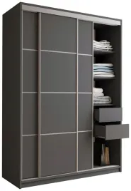 szafa-przesuwna-150-cm-top-grafitowa-garderoba-polki-szuflady-drazki